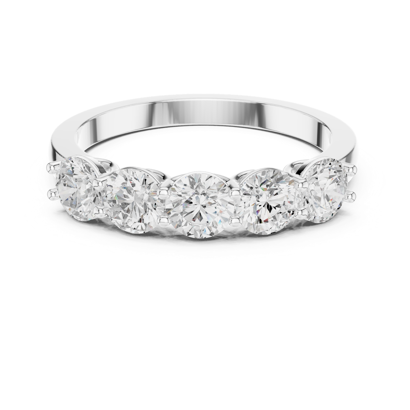 Gold Ring DDLR-1120, White Gold, view 4