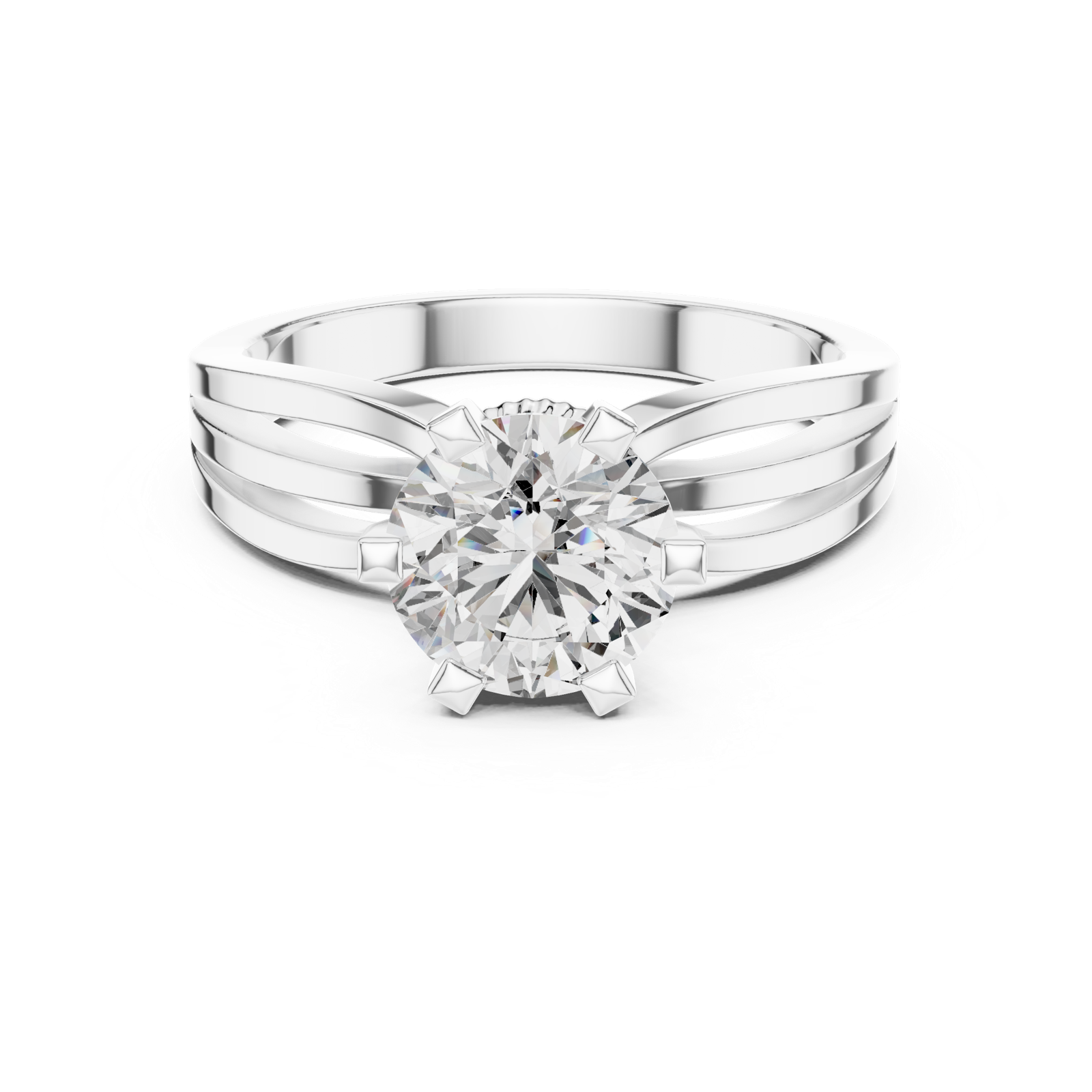 Gold Ring LR-0036, White Gold