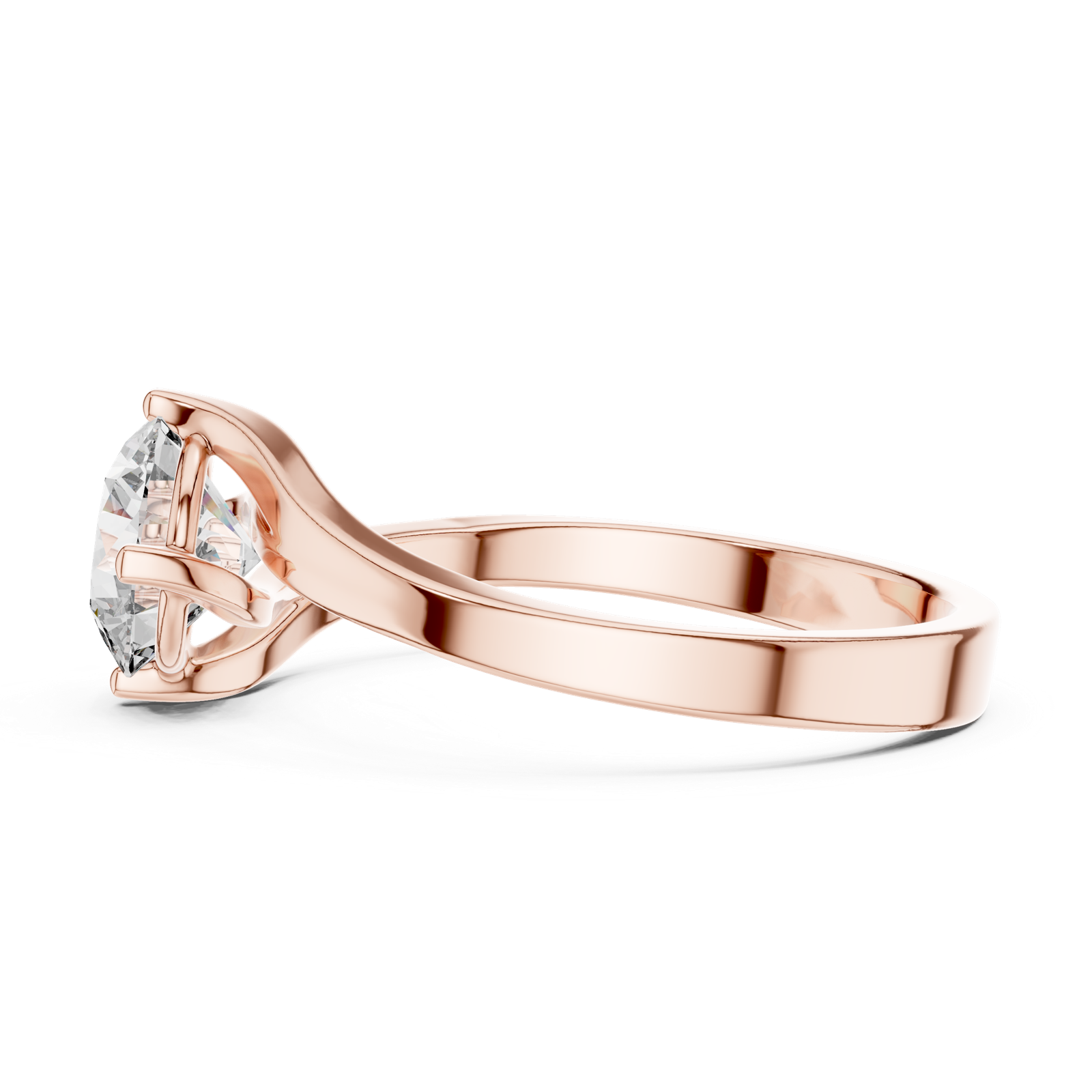 Gold Ring LR-0013, Rose Gold, view 3