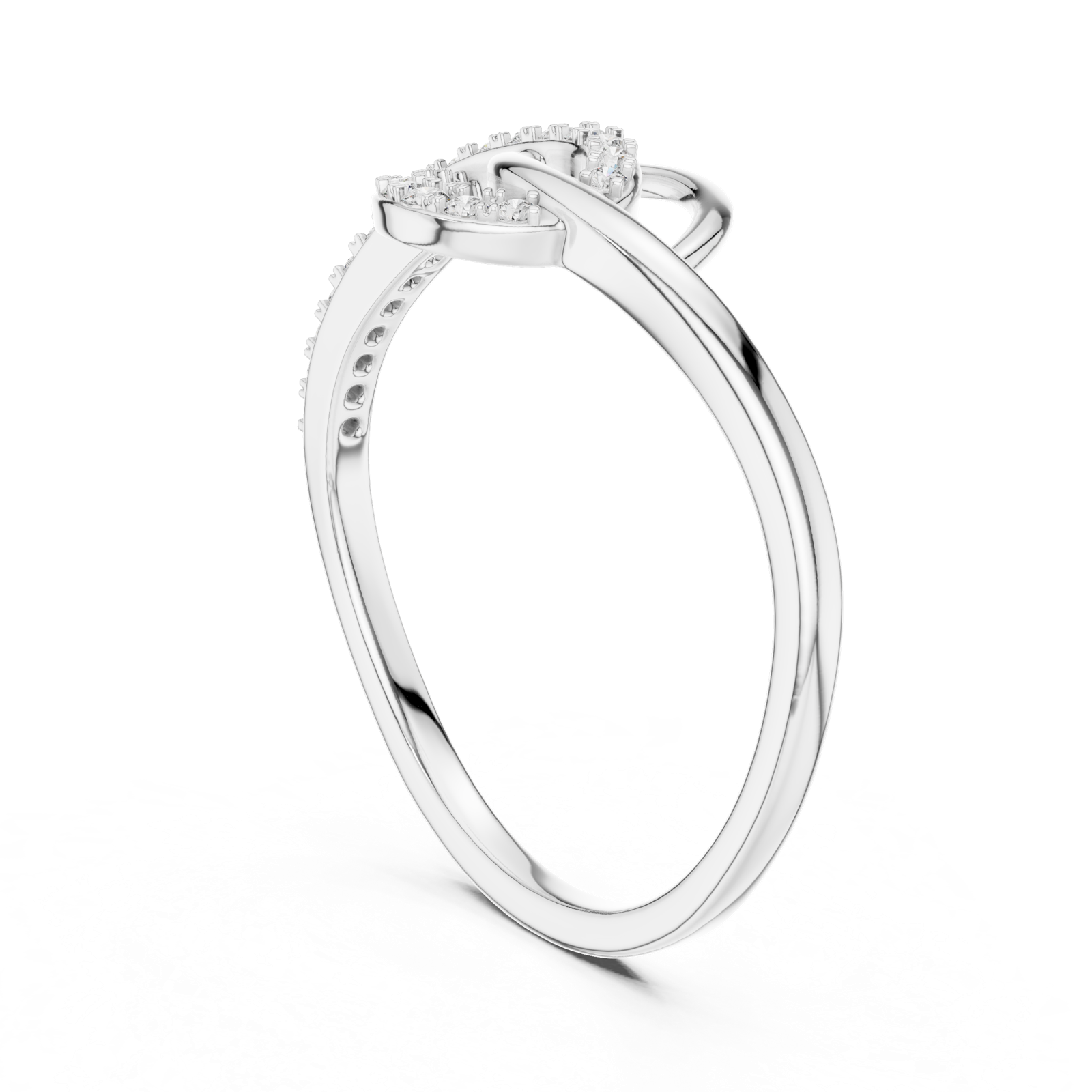 Gold Ring 12-10041@L, White Gold, view 1
