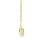 Gold Jewelry DDPO-001, Heart center stone, Yellow Gold, view 3