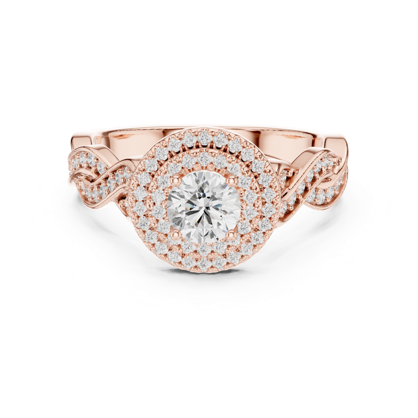 Gold Ring LR-0258, Rose Gold