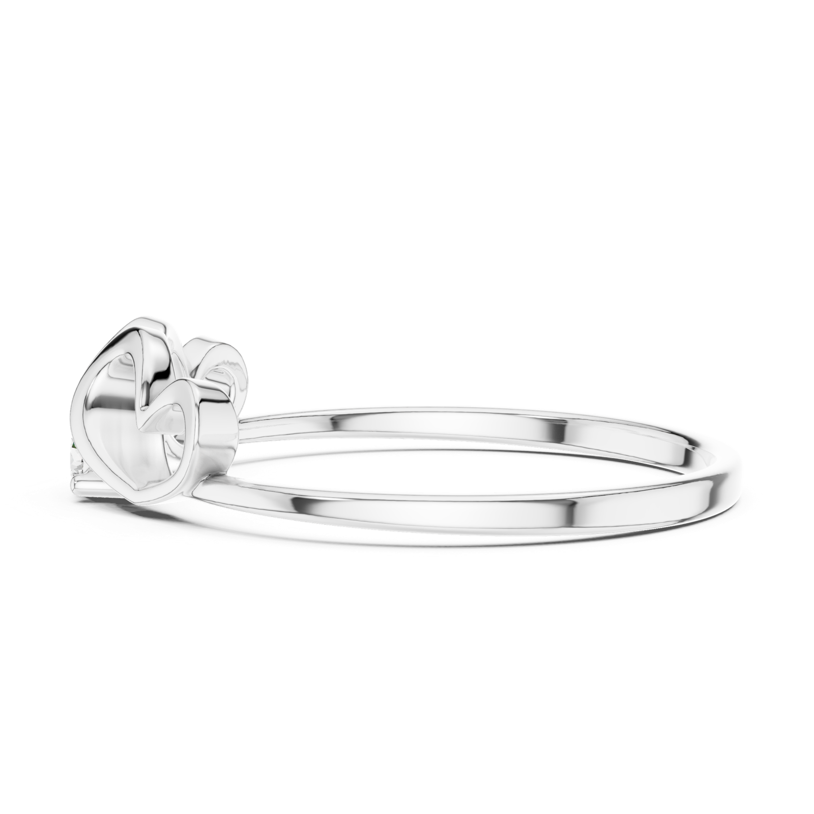 Gold Ring 1 (243), White Gold, view 3