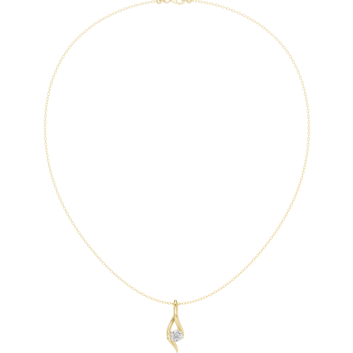 Gold Necklace SBWN (17), Yellow Gold, view 4