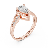 Gold Ring DDLR-517, Rose Gold, view 2