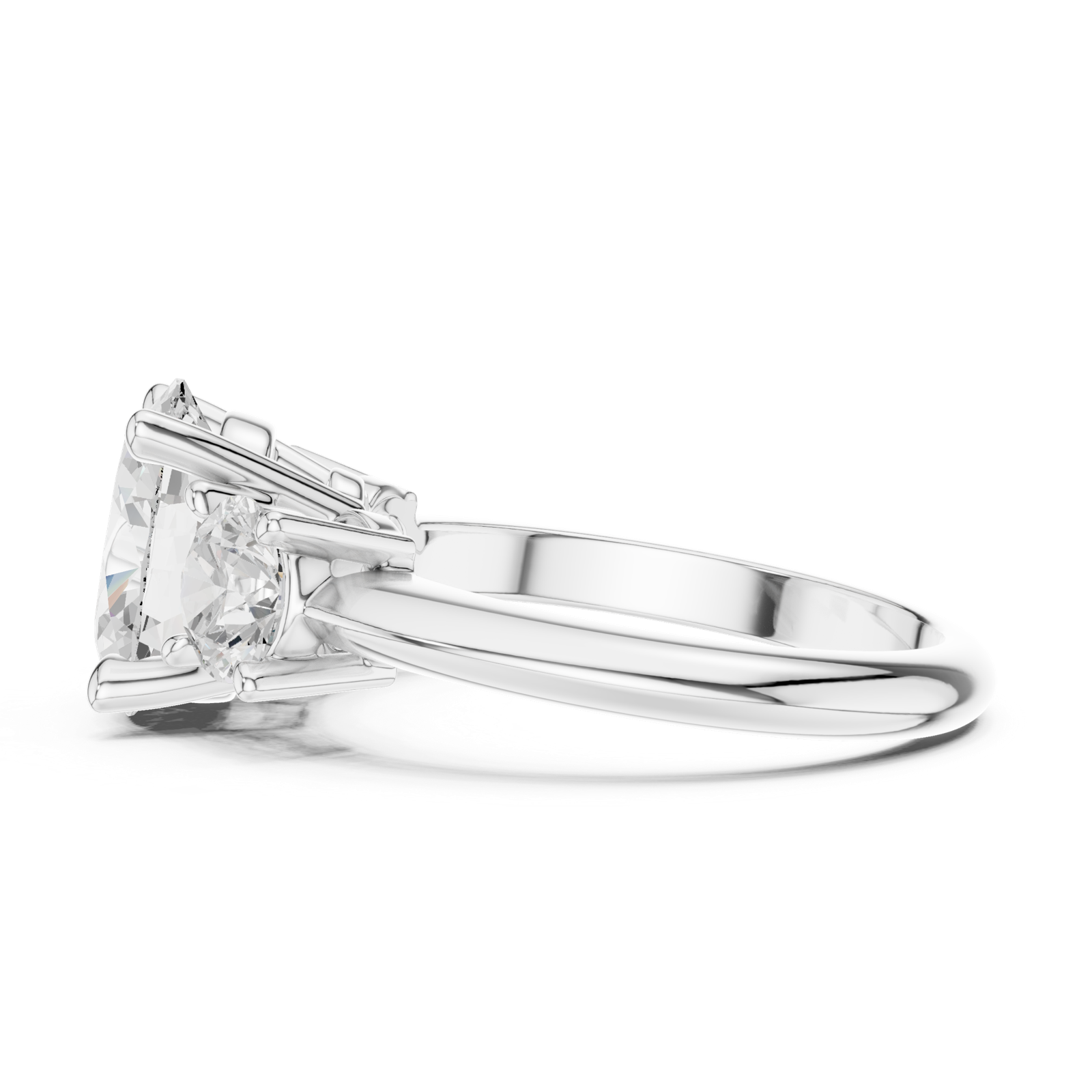 Gold Ring DDLR-902, White Gold, view 3