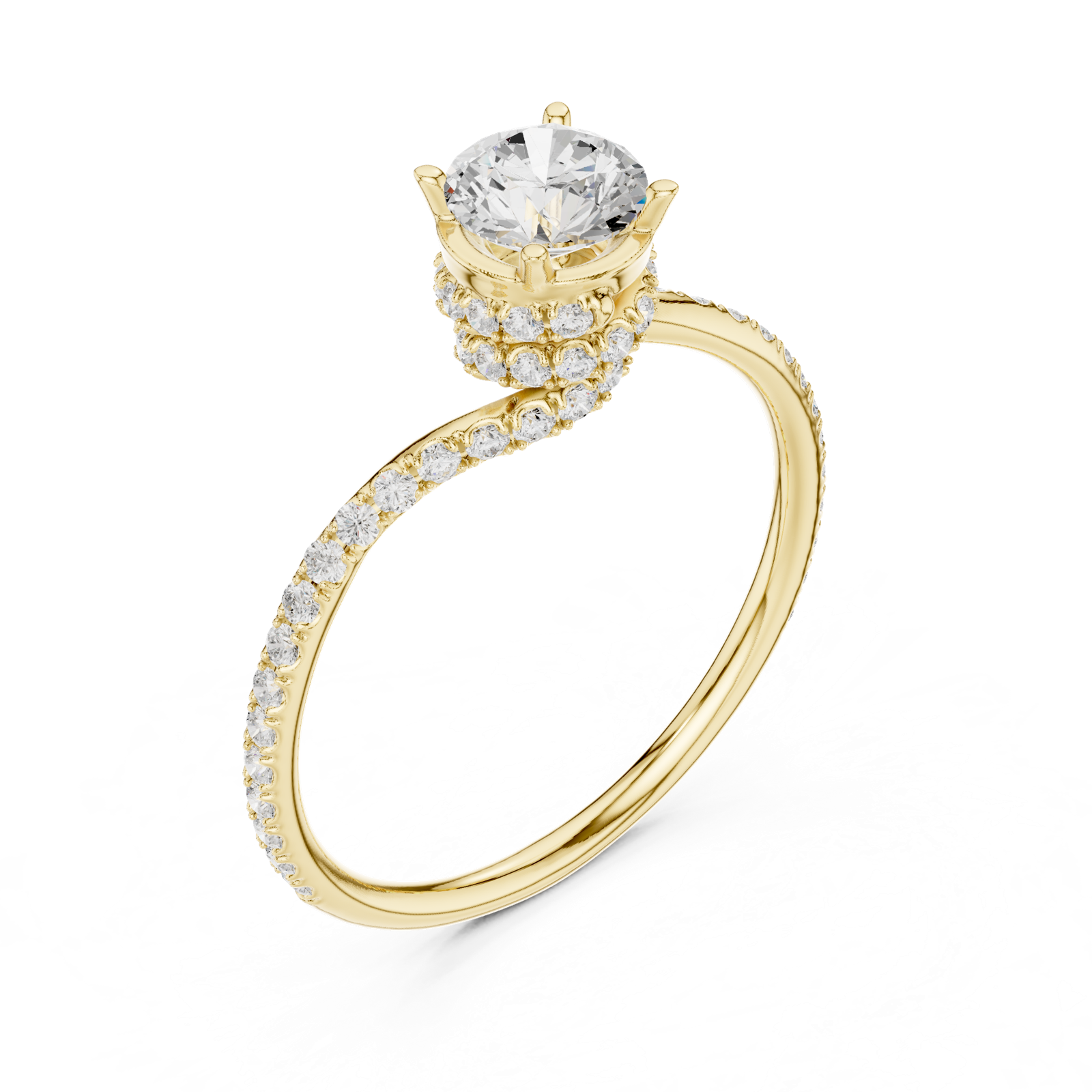 Gold Ring LR-0341, Yellow Gold, view 2
