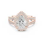 Gold Ring DDLR-350, Rose Gold, view 4