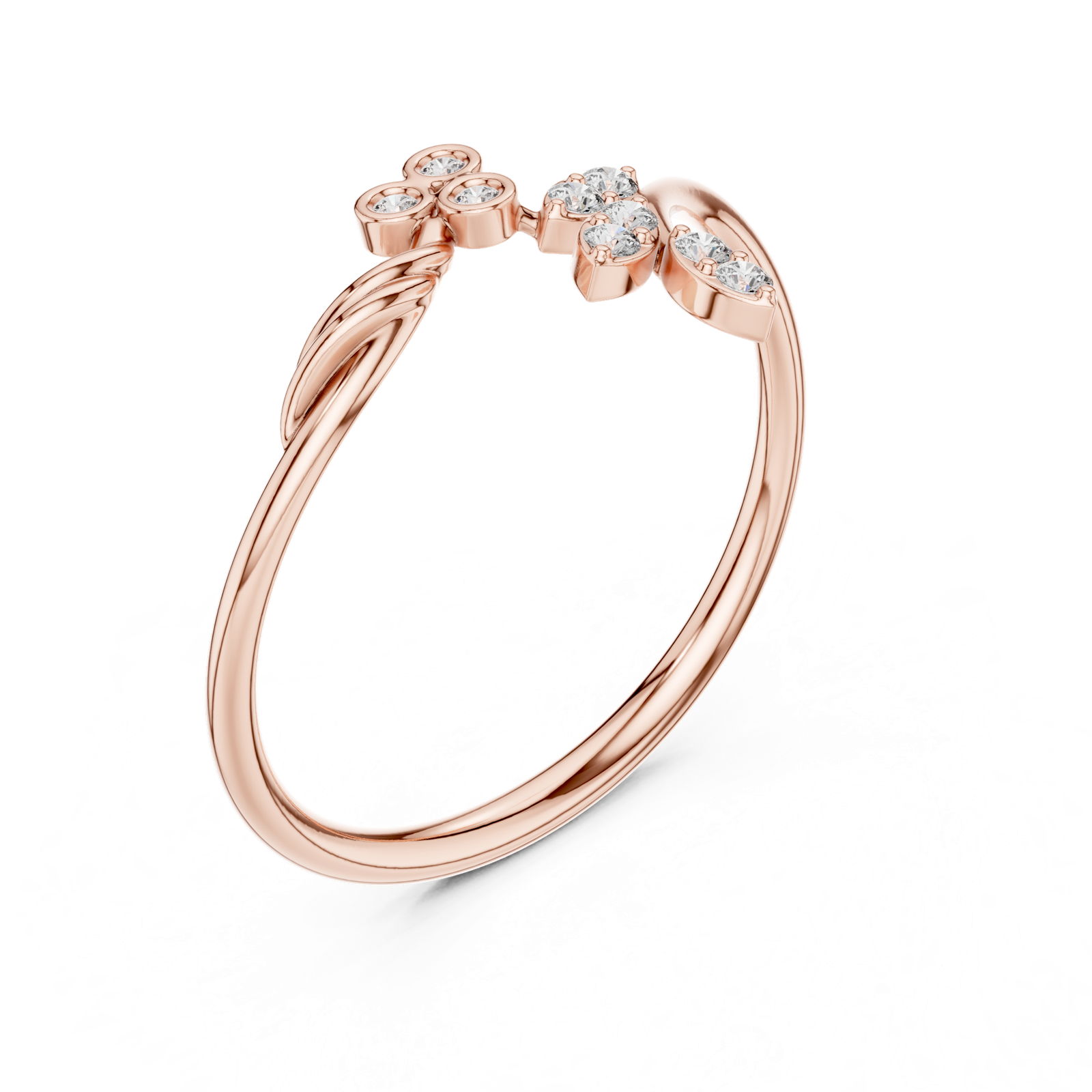 Gold Ring 1 (157), Rose Gold, view 2