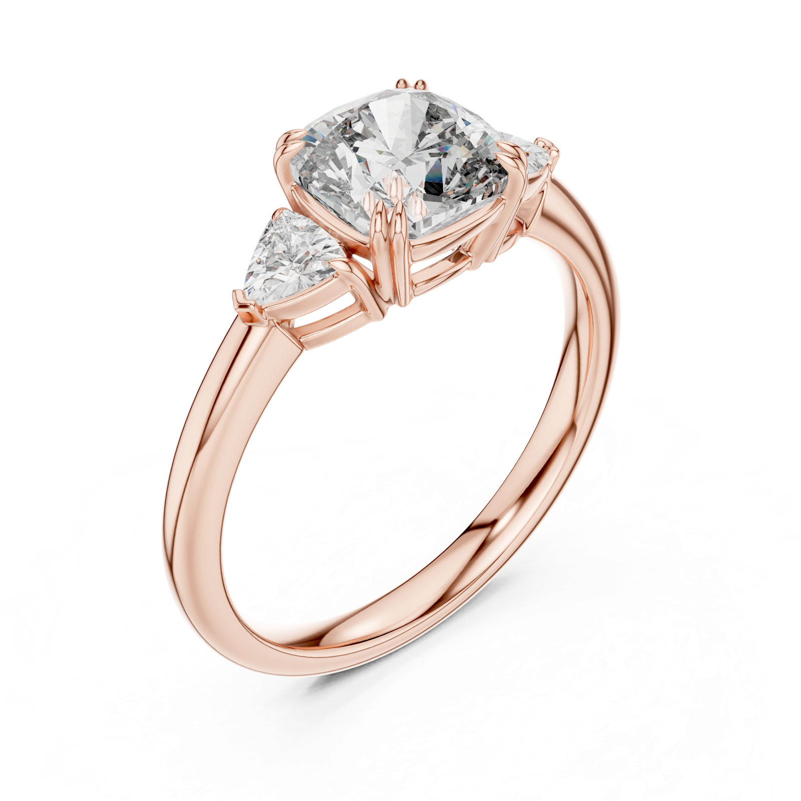 Gold Ring DDLR-033, Rose Gold, view 2