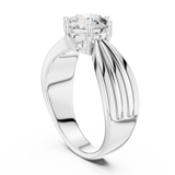 Gold Ring LR-0154, White Gold, view 1