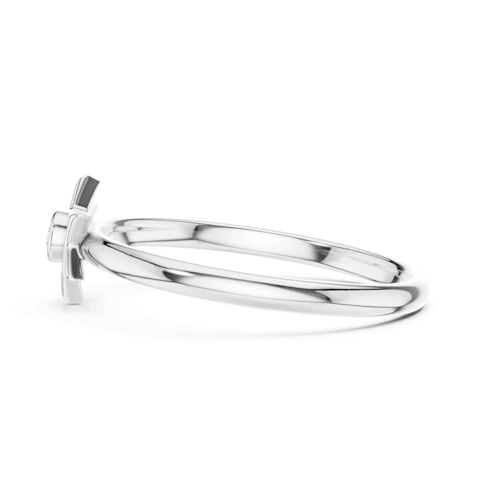 Gold Ring 1 (412), White Gold, view 3