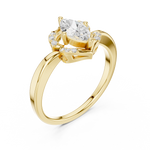 Gold Ring DDLR-513, Yellow Gold, view 2