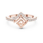 Gold Ring LR-01 (79), Rose Gold, view 4