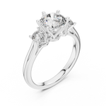 Gold Ring DDLR-041, White Gold, view 2