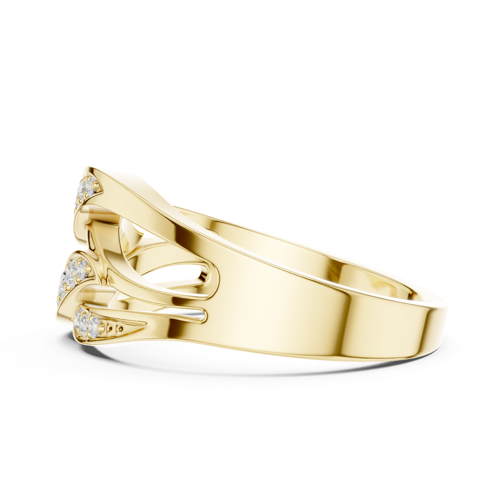 Gold Ring SBWR(49), Yellow Gold, view 3