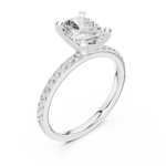 Gold Ring DDLR-888, White Gold, view 2