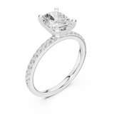 Gold Ring DDLR-888, White Gold, view 2