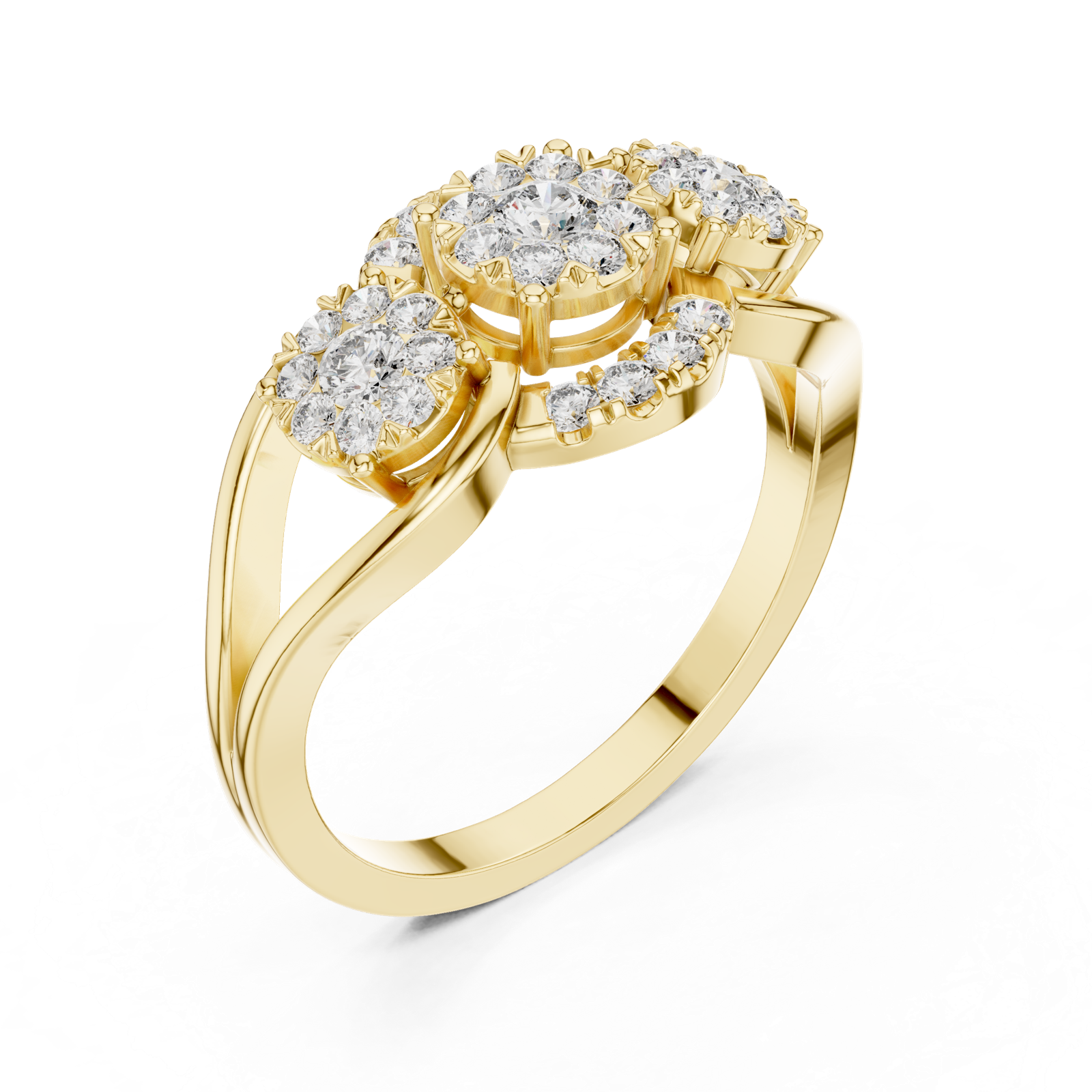 Gold Ring 19-120015L, Yellow Gold, view 2