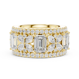 Gold Ring DDLR-305, Yellow Gold, view 3