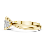 Gold Jewelry L36-8, Princess center stone, Yellow Gold, view 3