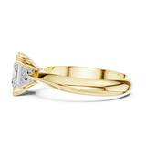Gold Jewelry L36-8, Princess center stone, Yellow Gold, view 3