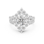 Gold Ring DDLR-297, White Gold, view 4