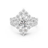 Gold Ring DDLR-297, White Gold, view 4
