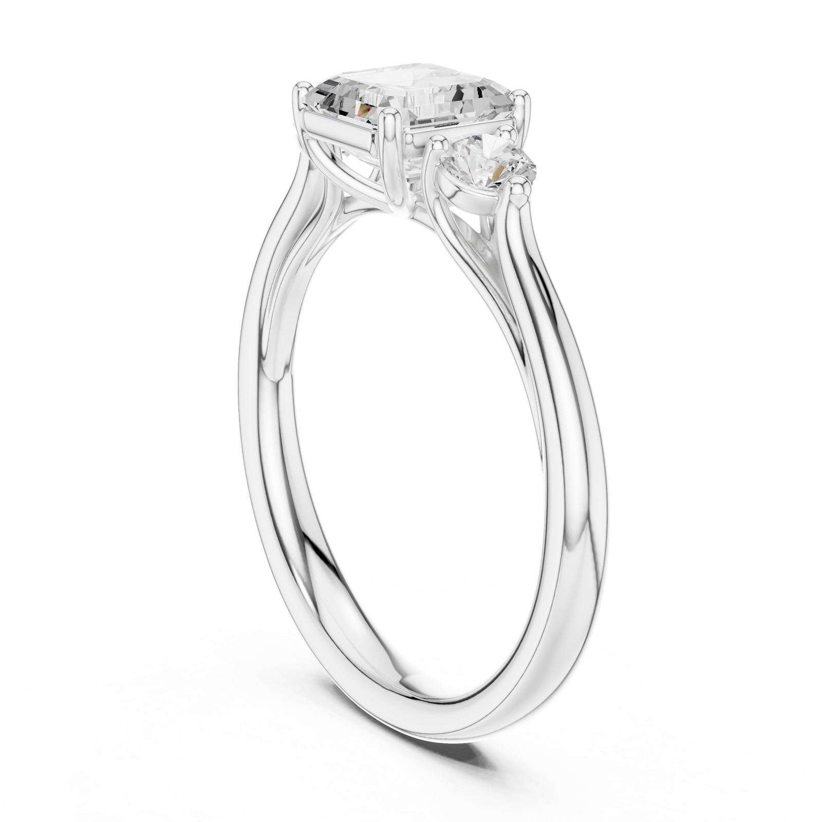 Gold Ring DDLR-724, White Gold, view 1