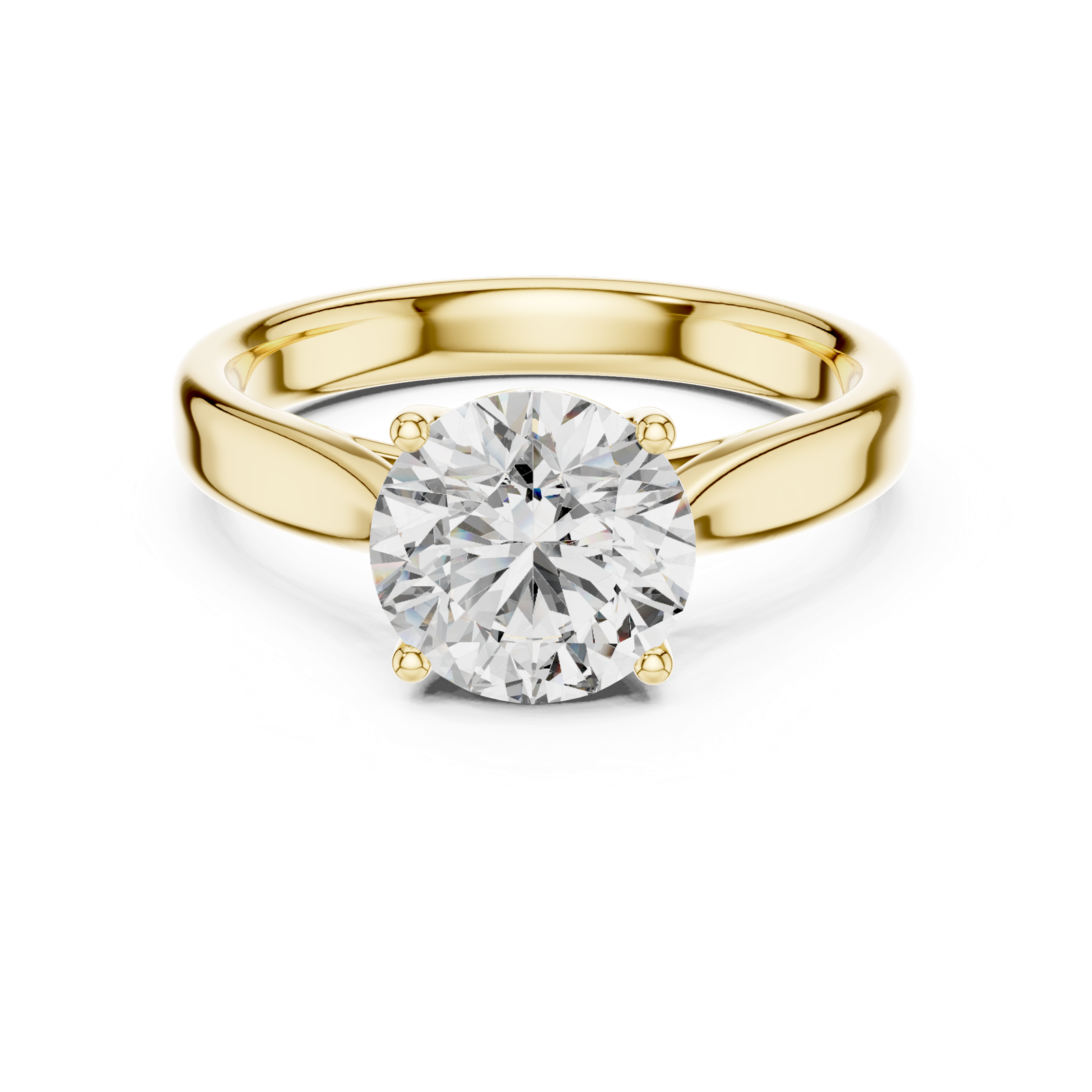 Gold Ring DDLR-070, Yellow Gold, view 4