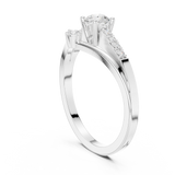 Gold Ring DDLR-835, White Gold, view 1