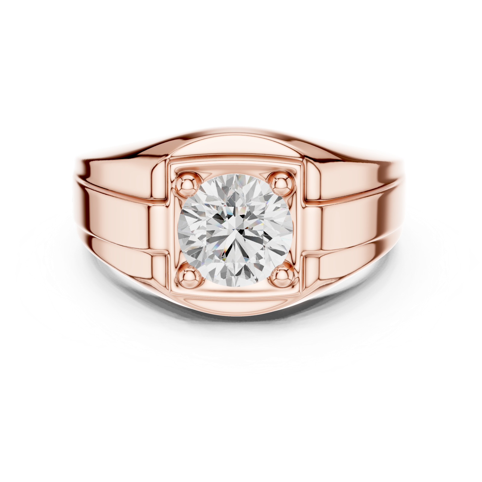 Gold Ring SBMR(21), Rose Gold, view 4