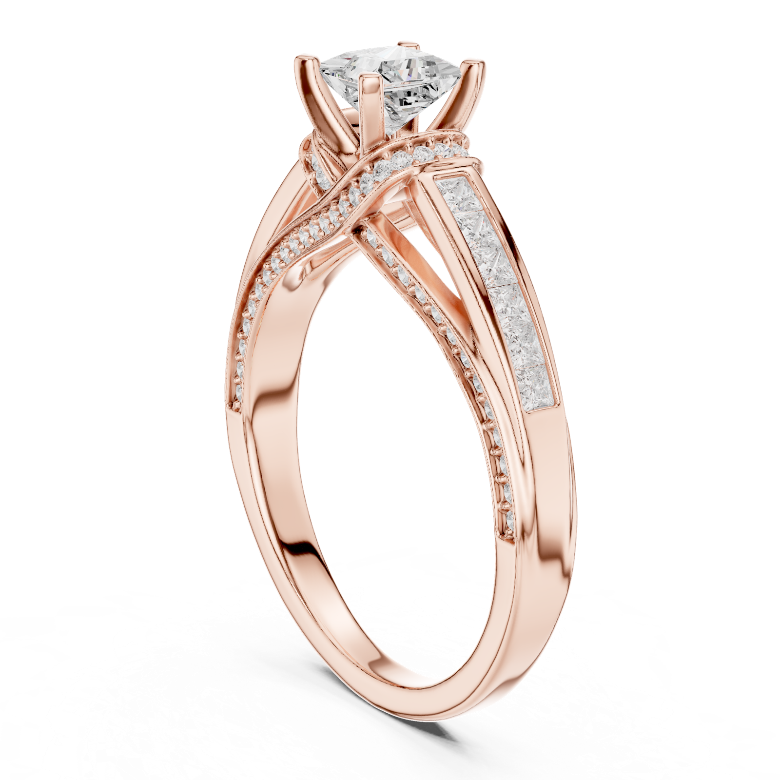 Gold Ring LR-0282, Rose Gold