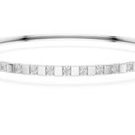 14K Solid Gold Lab Diamond Bracelet, White Gold, view 4