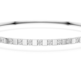 14K Solid Gold Lab Diamond Bracelet, White Gold, view 4