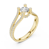 Gold Ring LR-0295, Yellow Gold, view 2