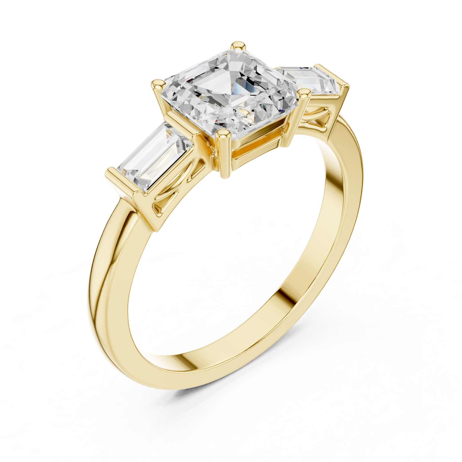 Gold Ring DDLR-1109, Yellow Gold, view 2