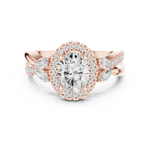 Gold Ring DDLR-416, Rose Gold, view 4