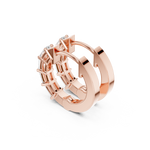 Gold Earrings AOMER-104229, Rose Gold, view 2