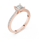 Gold Ring L28-111, Rose Gold, view 2