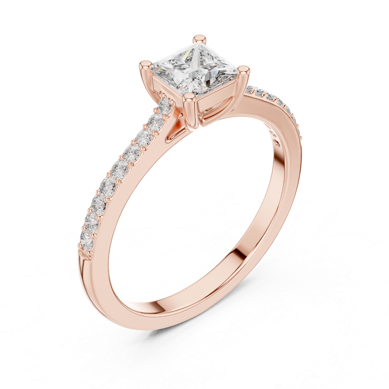 Gold Ring L28-111, Rose Gold, view 2
