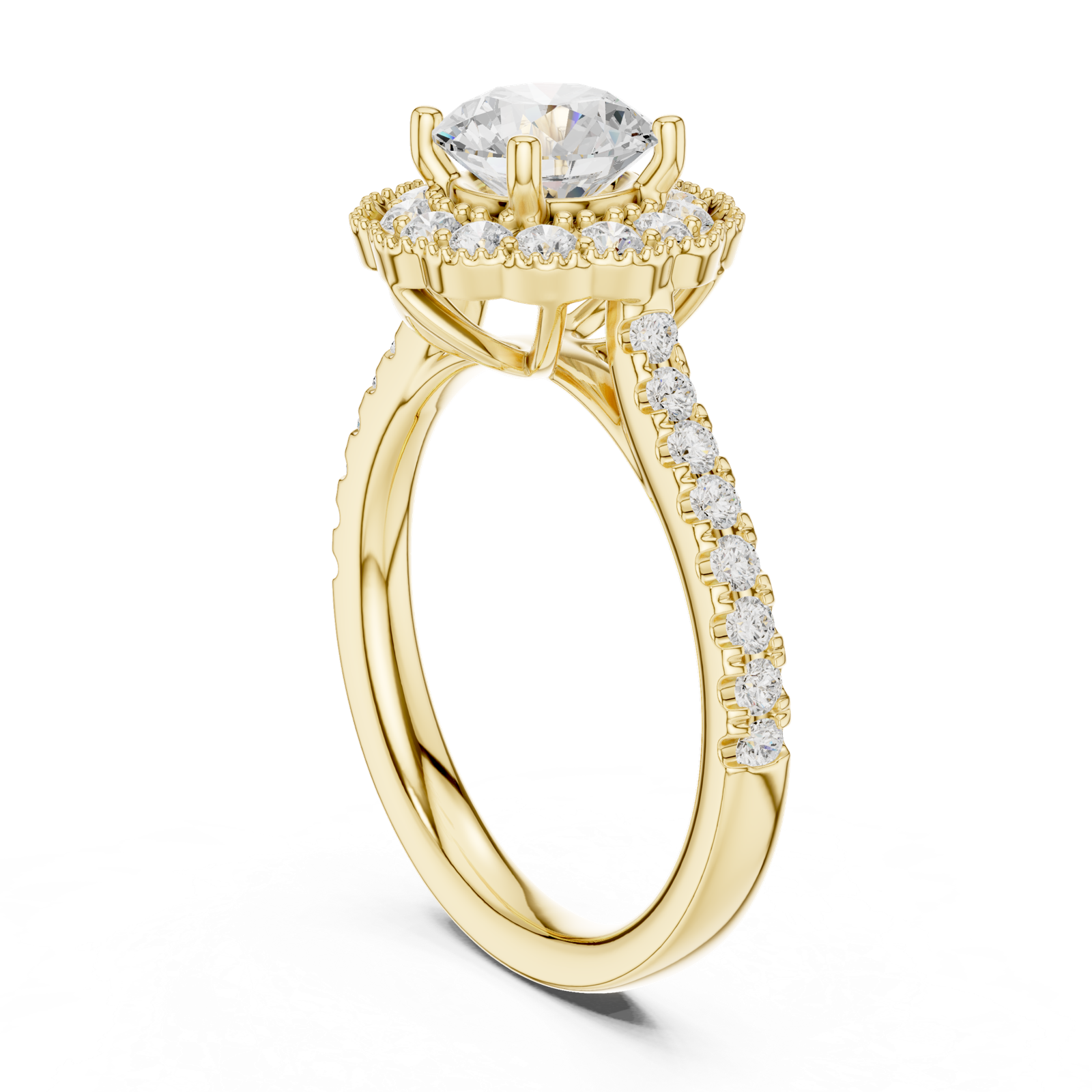 Gold Ring DDLR-665, Yellow Gold, view 1