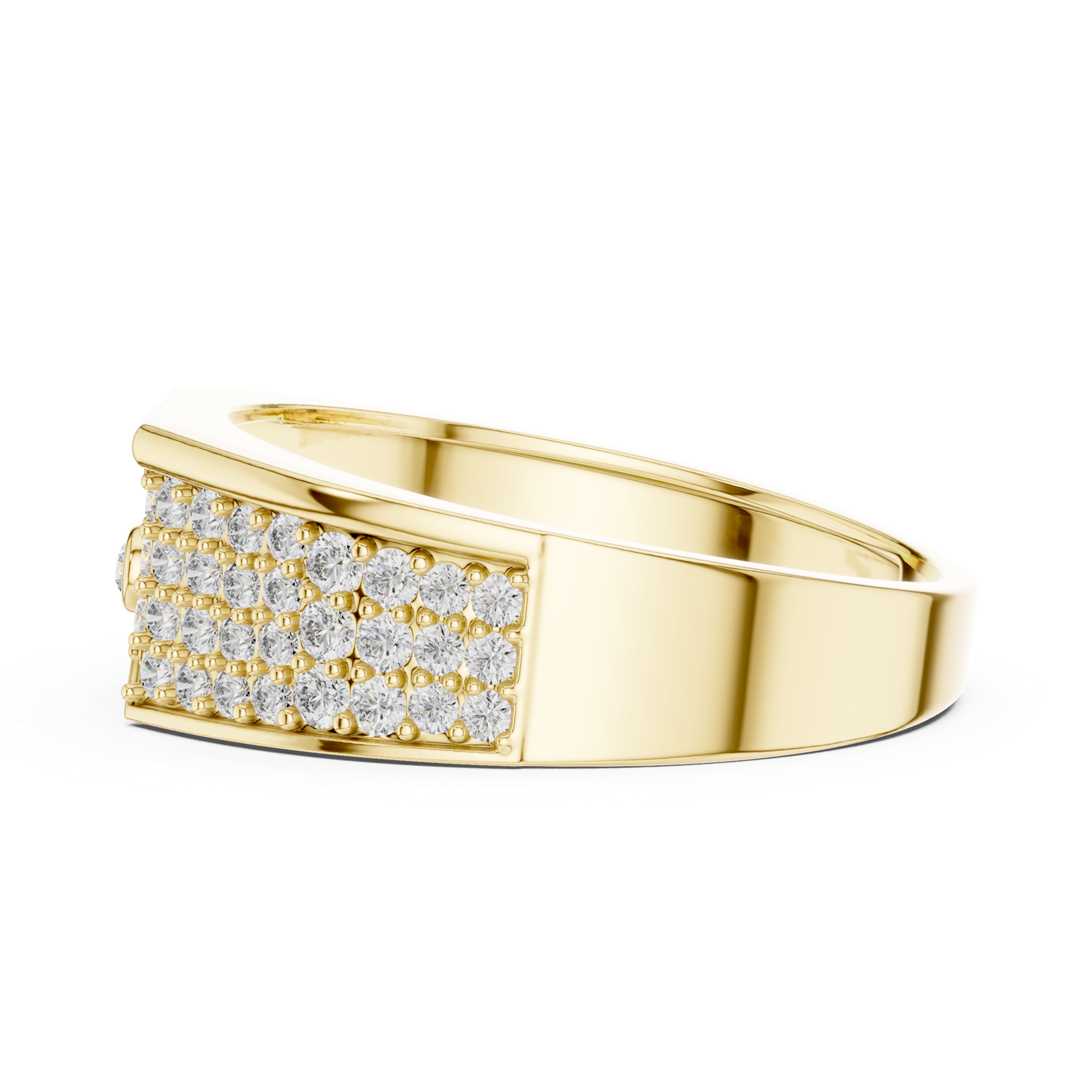 Gold Ring LR-01 (27), Yellow Gold, view 3