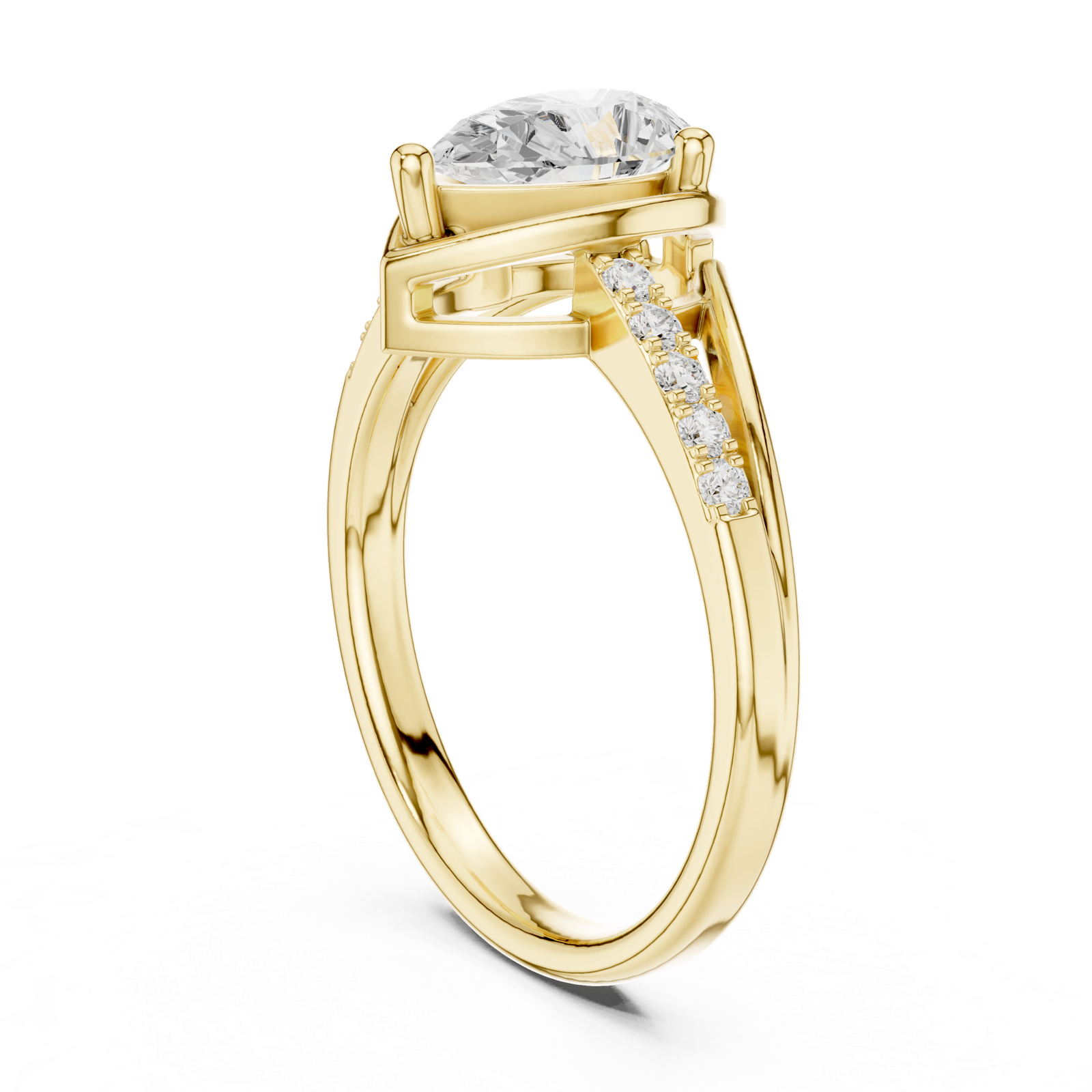 Gold Ring DDLR-473, Yellow Gold
