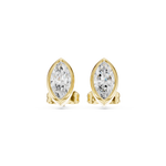 Gold Jewelry DDER-001, Marquise center stone, Yellow Gold, view 4