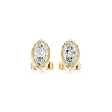 Gold Jewelry DDER-001, Marquise center stone, Yellow Gold, view 4