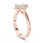 Gold Ring DDLR-336, Rose Gold, view 1