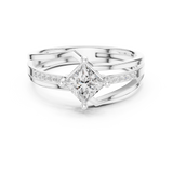 Gold Ring DDLR-475, White Gold, view 4