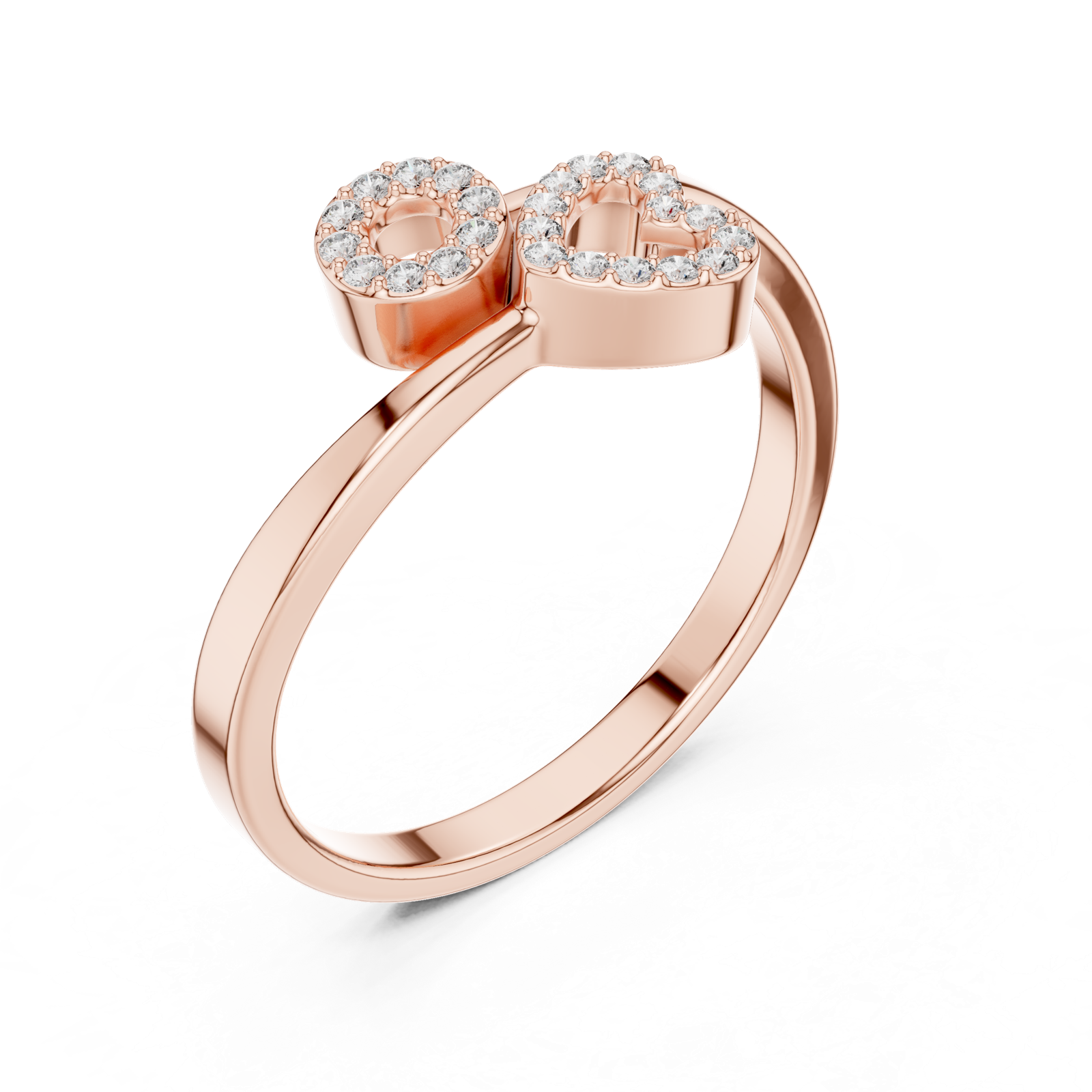 Gold Ring Ledis Ring, Rose Gold, view 2