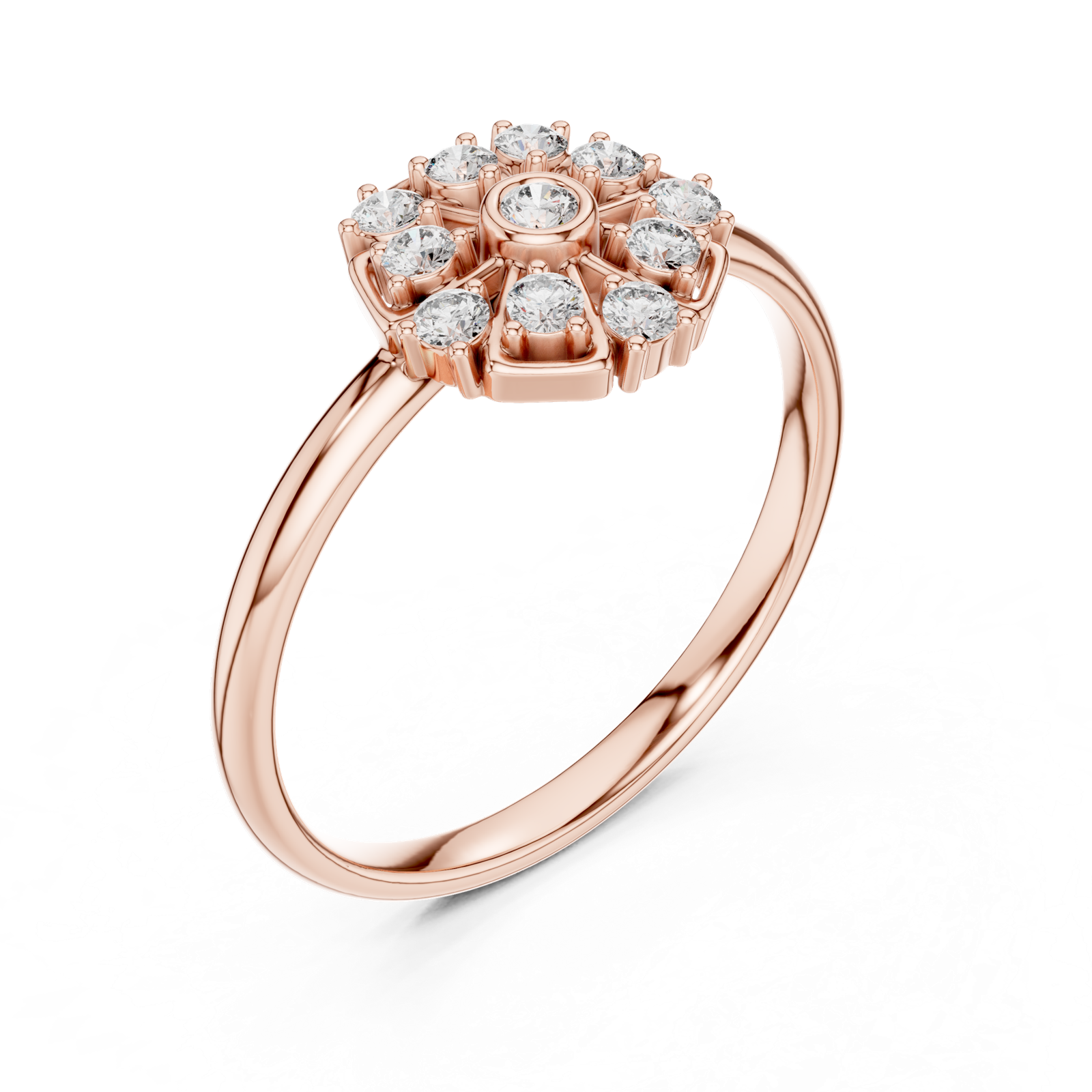 Gold Ring 1 (269), Rose Gold, view 2